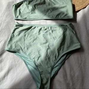 High waisted bikini set